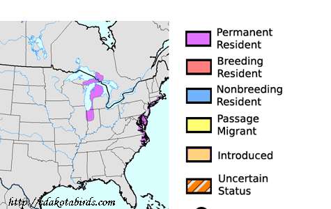 Mute Swan - North American Range Map