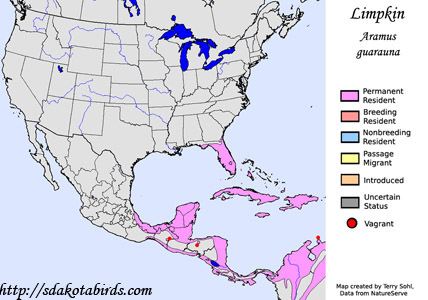 Limpkin - Range Map