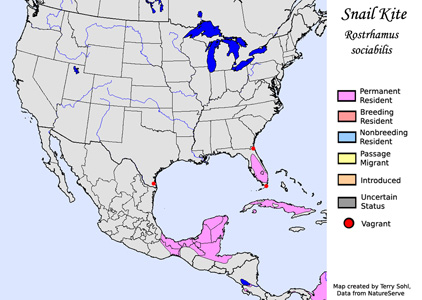 Snail Kite - Range Map